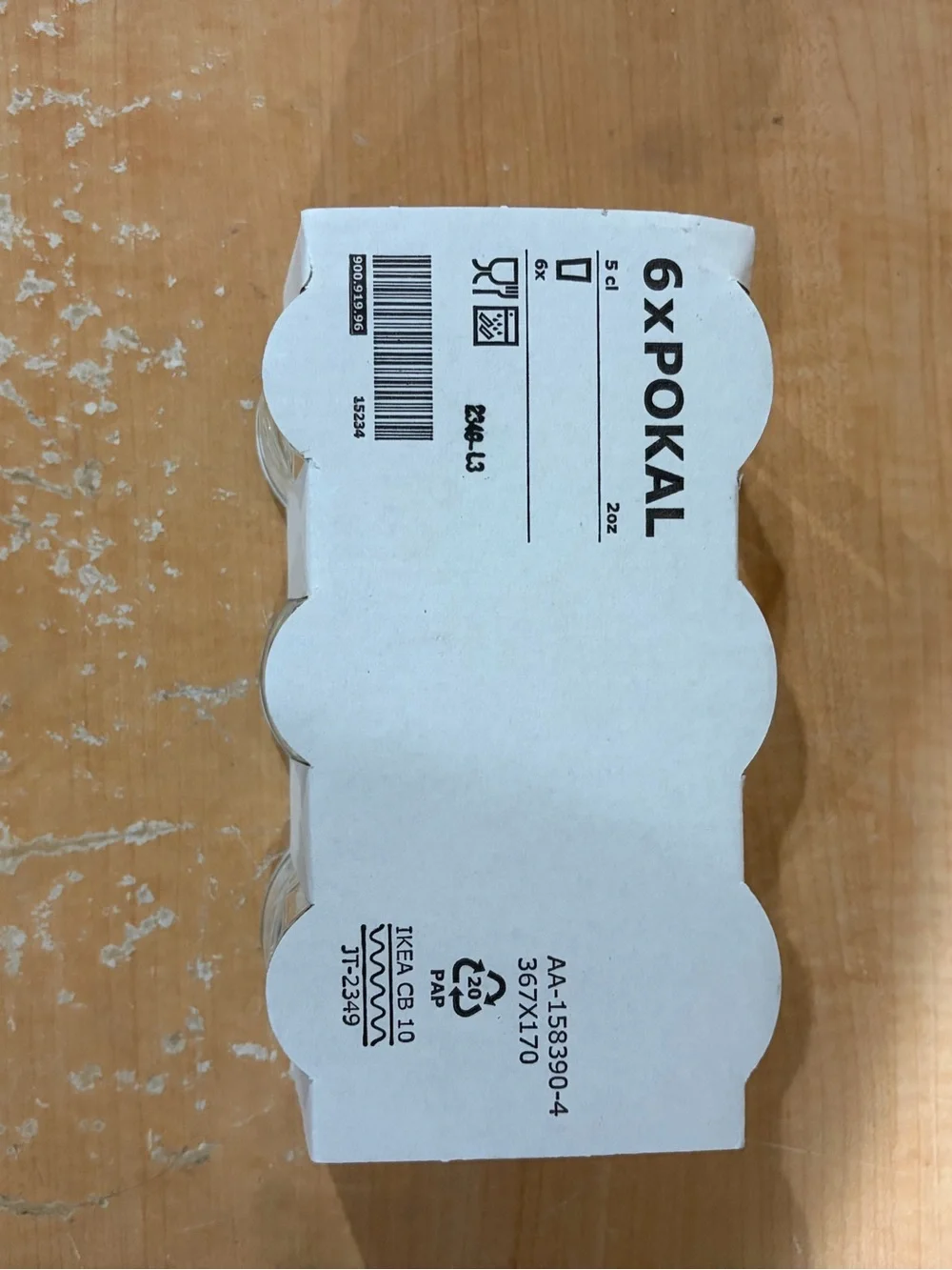 IKEA POKAL Glasses Pack - White Label